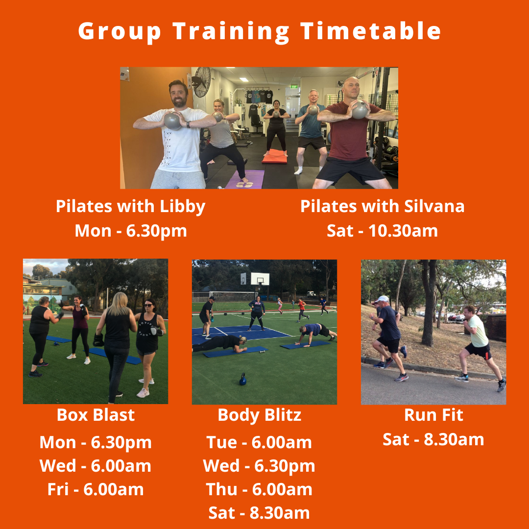 Personal Training, Studio Pilates, Outdoor Bootcamp Training, Weight Loss Services
