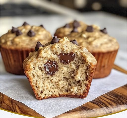 High Protein Greek Yoghurt Banana Oat Muffins