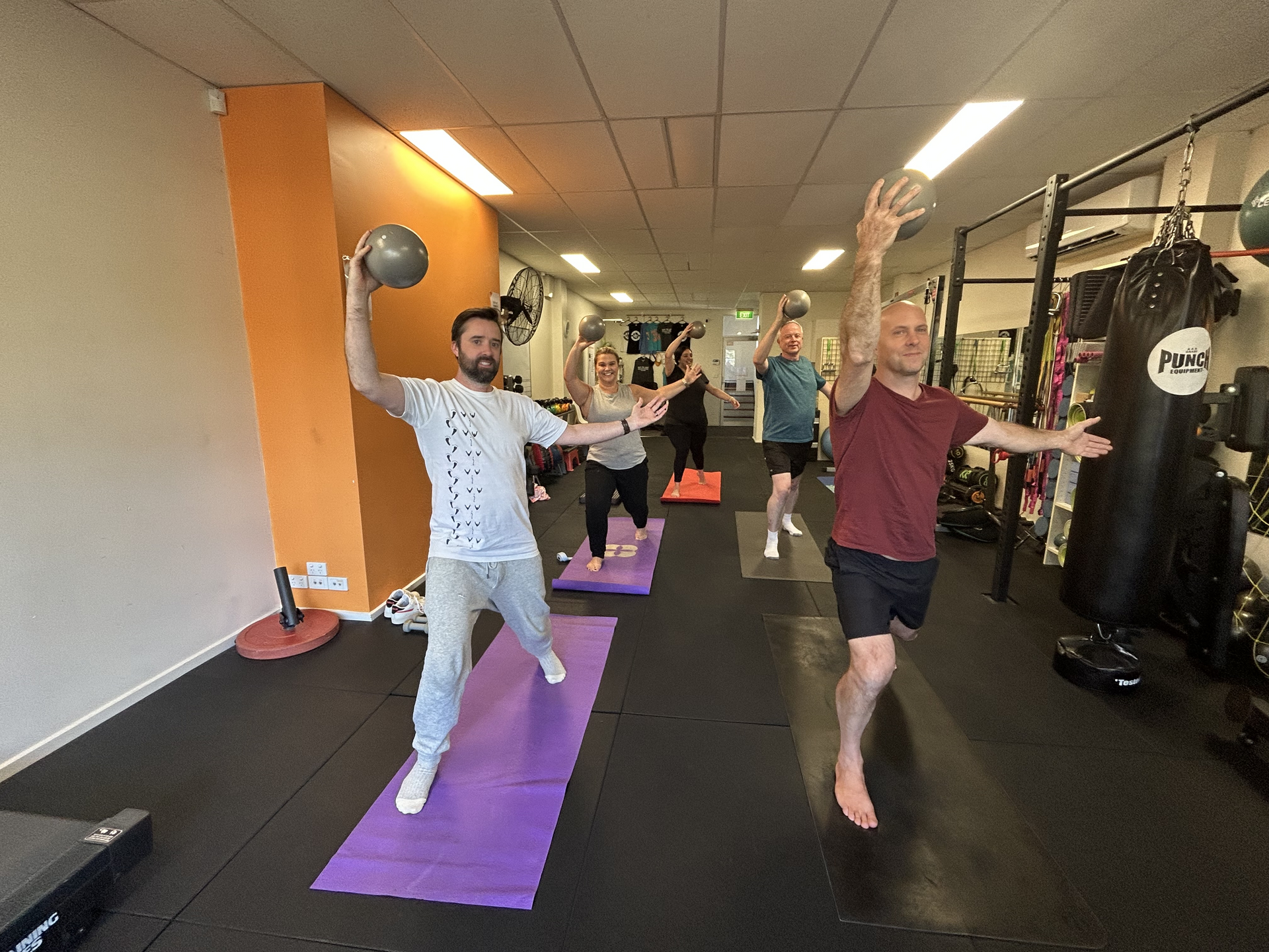 Pilates class in the key to life studio