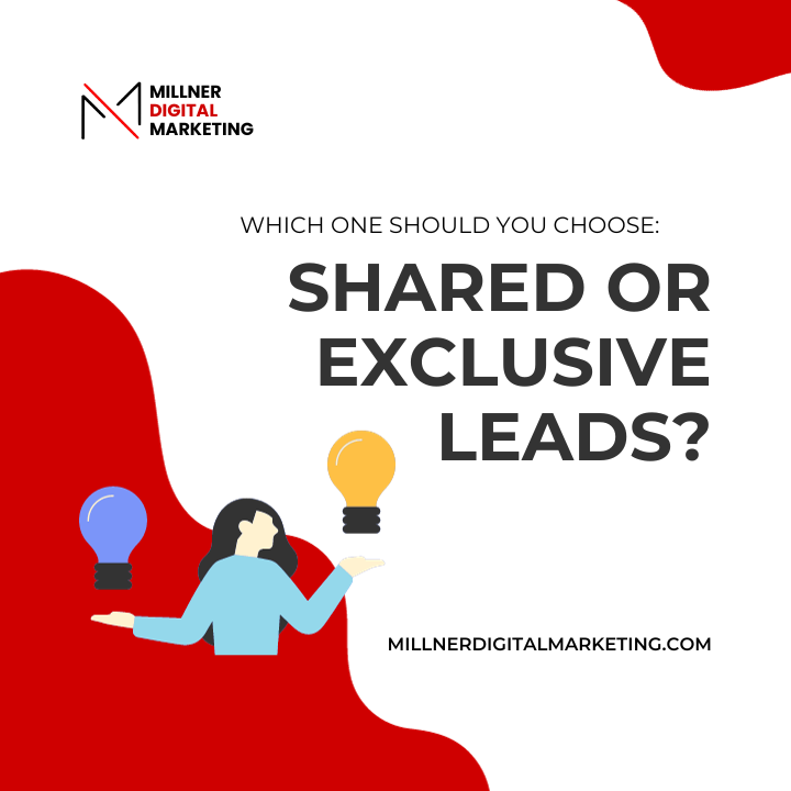 Thumbnail photo of blog post about shared and exclusive lead generation