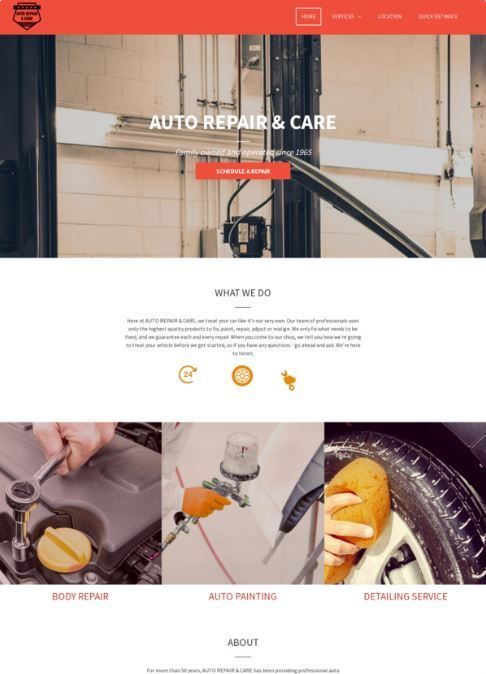 auto website design