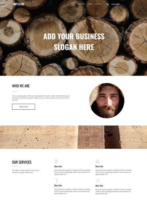 carpenter website design