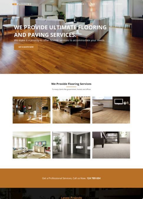 flooring website design