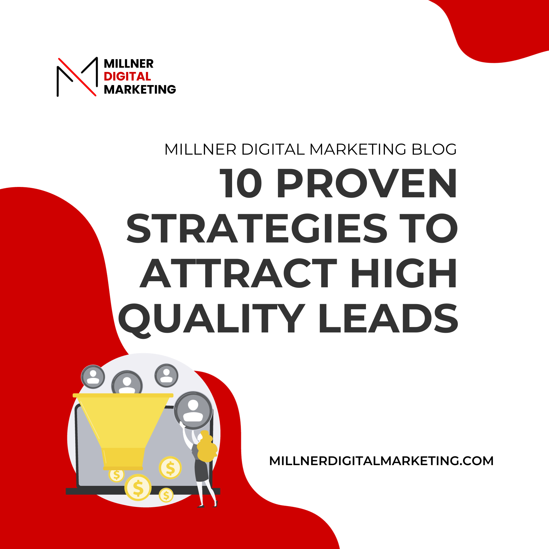 blog post thumbnail photo about the 10 proven strategies to attract high quality leads