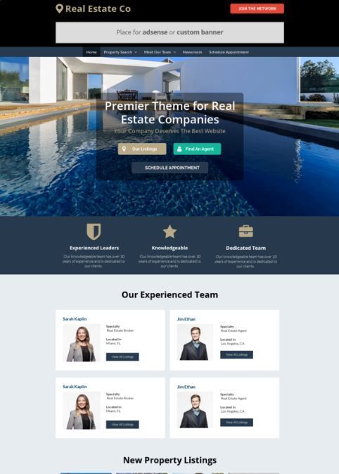 real estate website design
