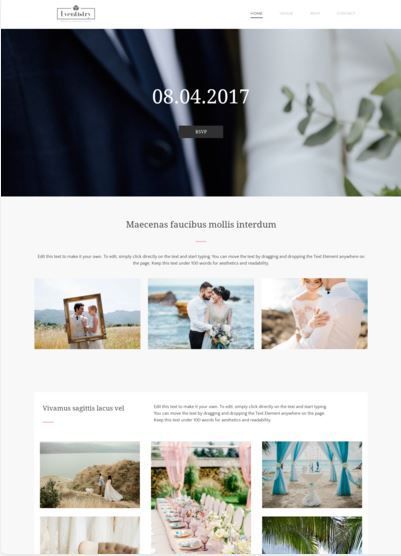 photography website design