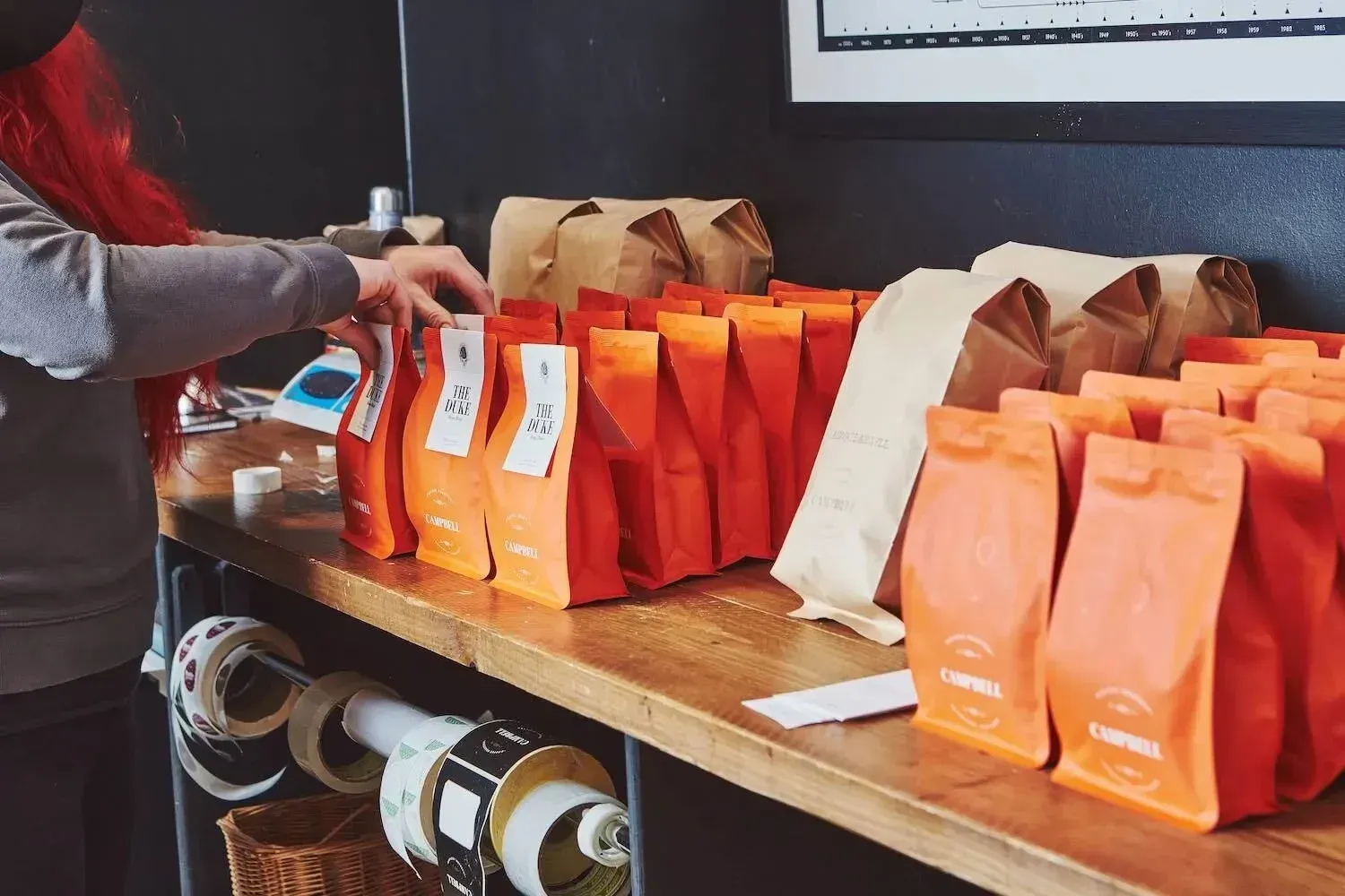 Premium locally roasted coffee a short drive for guests at Kabn luxury cabins on Loch Fyne.