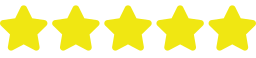 A row of yellow stars on a white background.