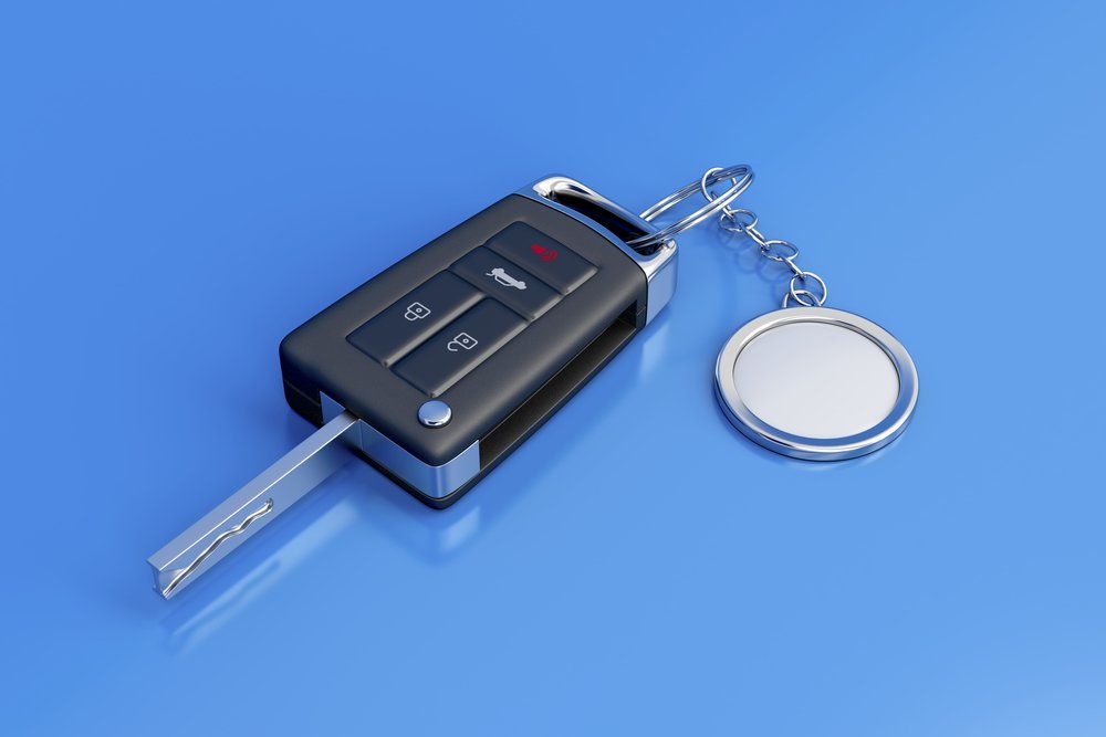 Car Key With Metal Keyring — CTS Locksmiths in Sunshine Coast, QLD