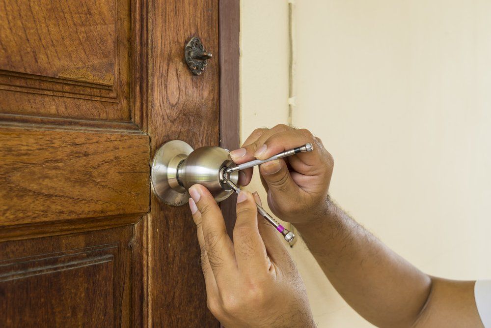 Locksmith Use Screwdriver Open Wood Door in Emergency Time — CTS Locksmiths in Sunshine Coast, QLD