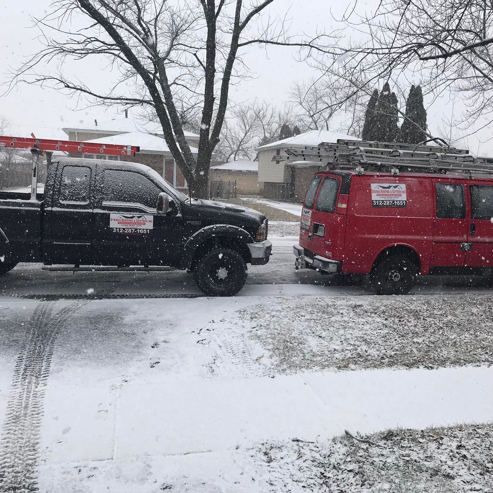Two Service Car — Markham, IL — Duenas Roofing & Gutters Inc