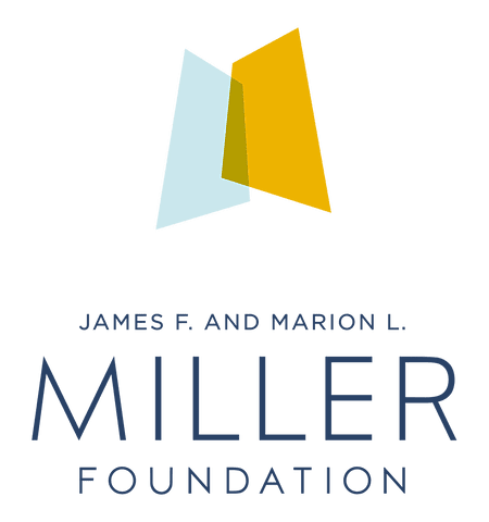 The logo for the james f. and marion l. miller foundation