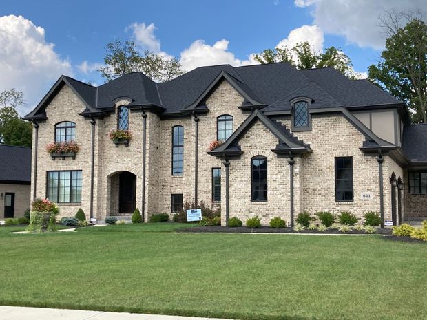An example of a brick mansion