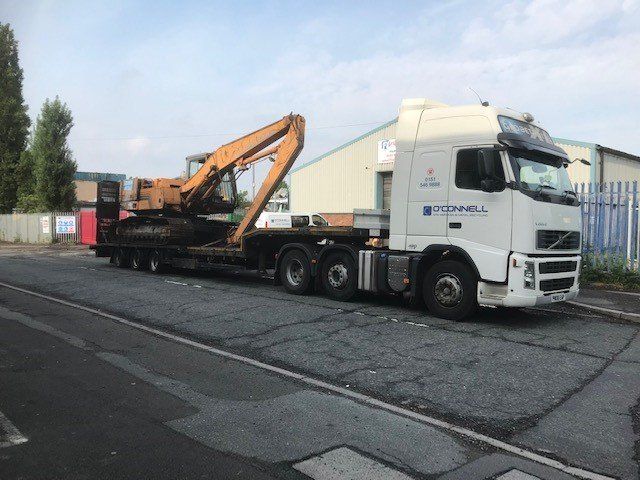 oconnell site services low loader truck  1