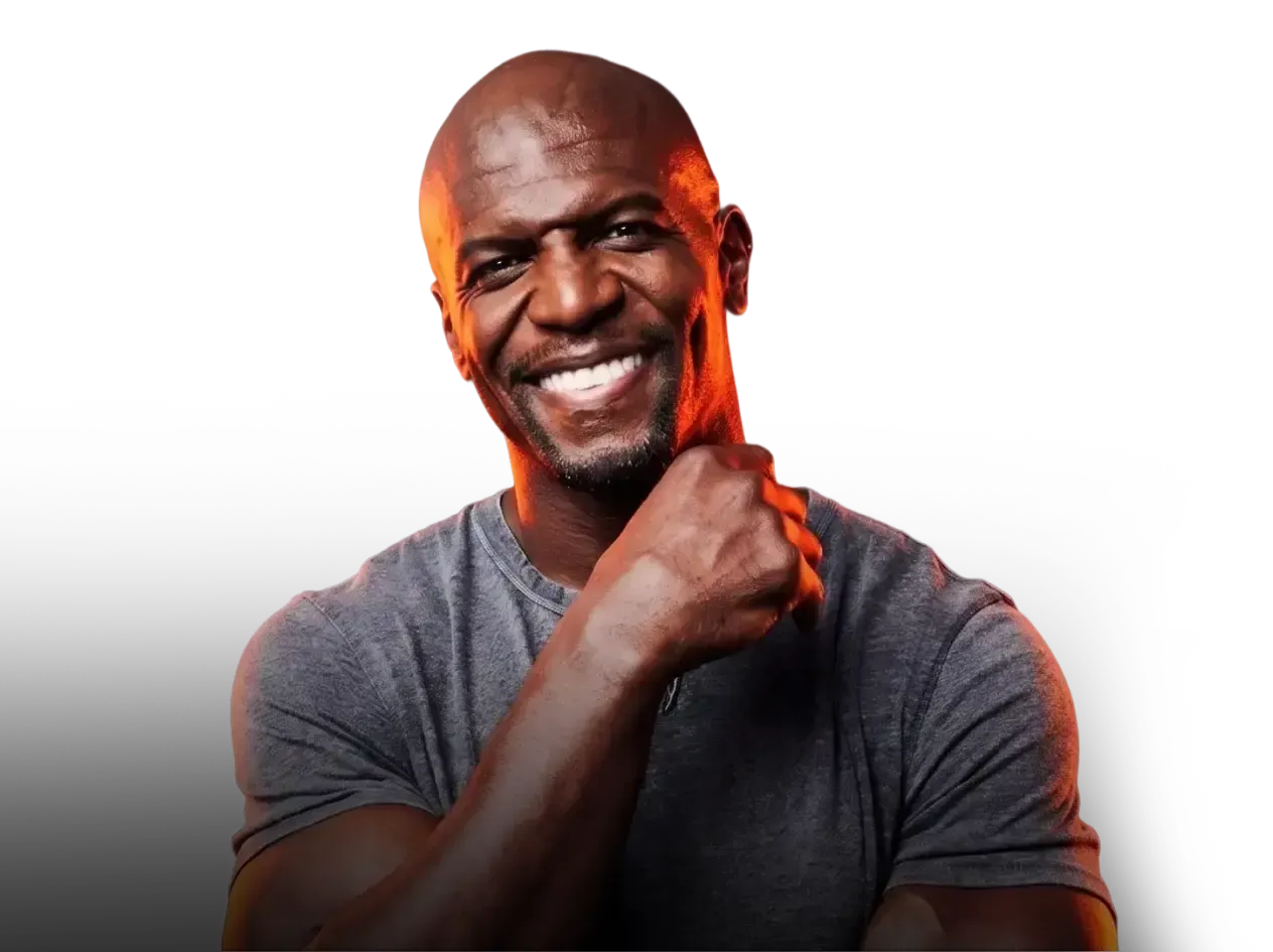 Descrição do Terry Crews confirmado no Hotmart FIRE 2026.