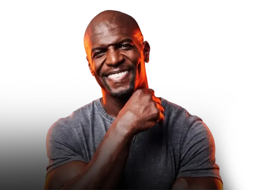 Descrição do Terry Crews confirmado no Hotmart FIRE 2026.