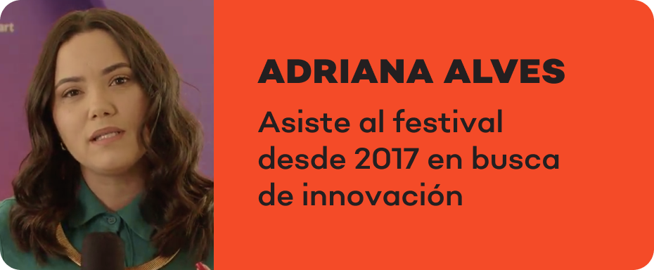 Adriana Alves participa do festival desde 2017 em busca de inovação