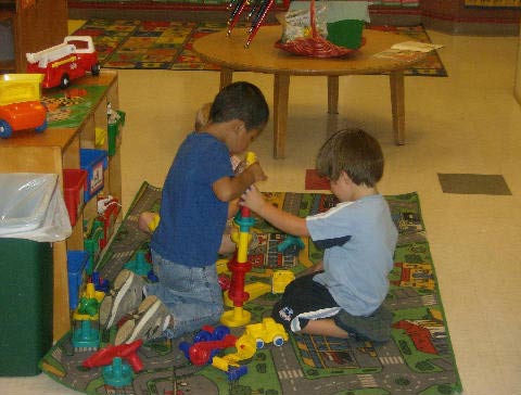 Kids Playing Blocks