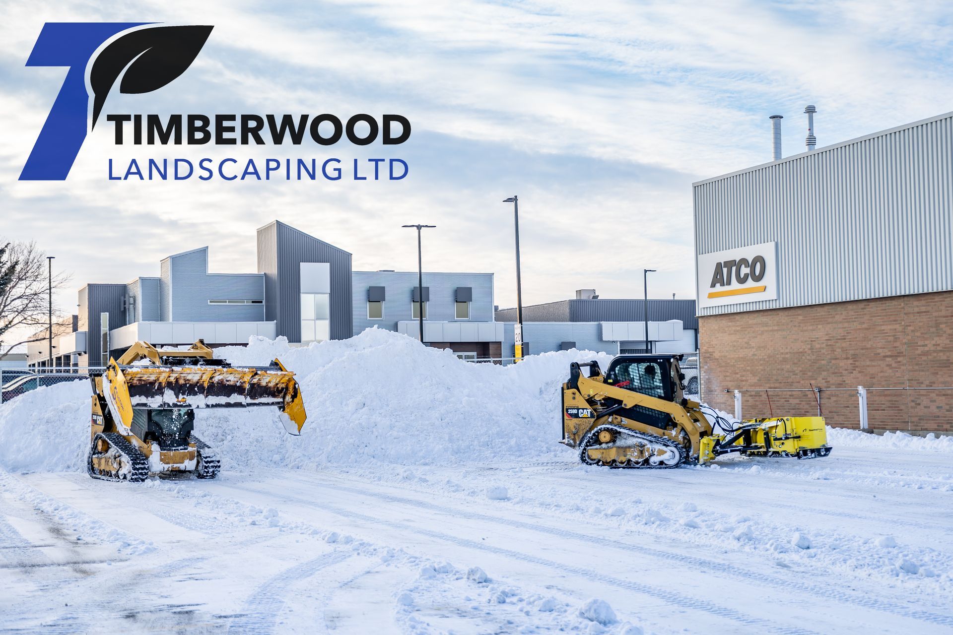 Snow clearing job by Timberwood Landscaping