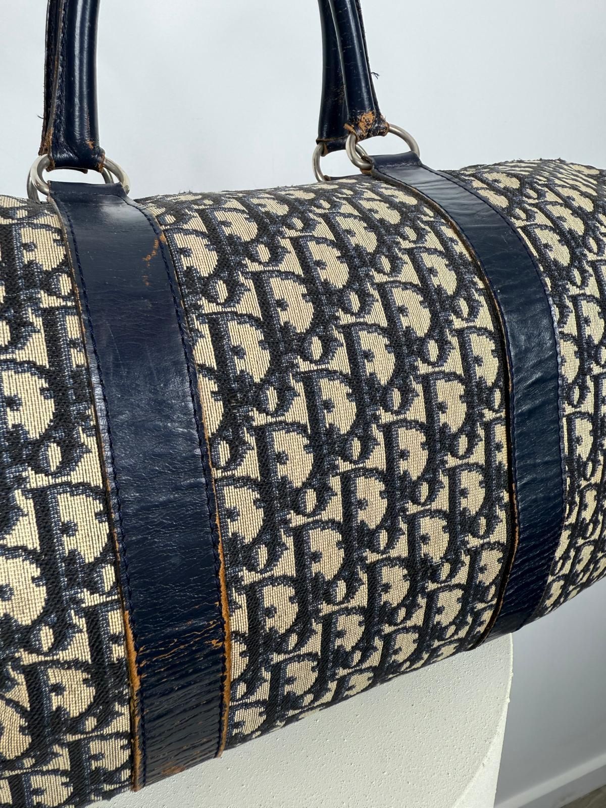 Dior Boston Bag Oblique Canvas Medium Size