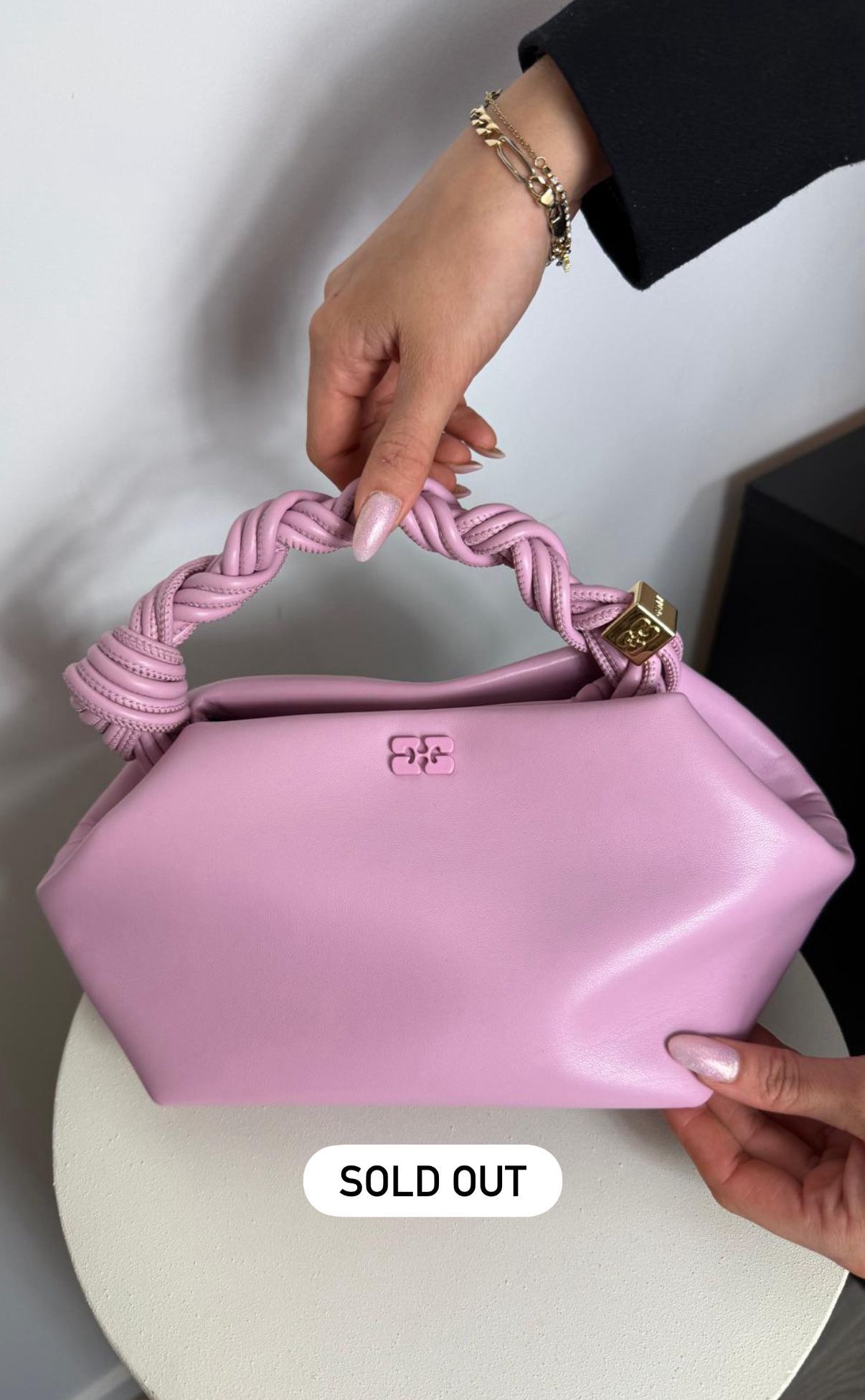 Ganni Roze Small Bou Bag