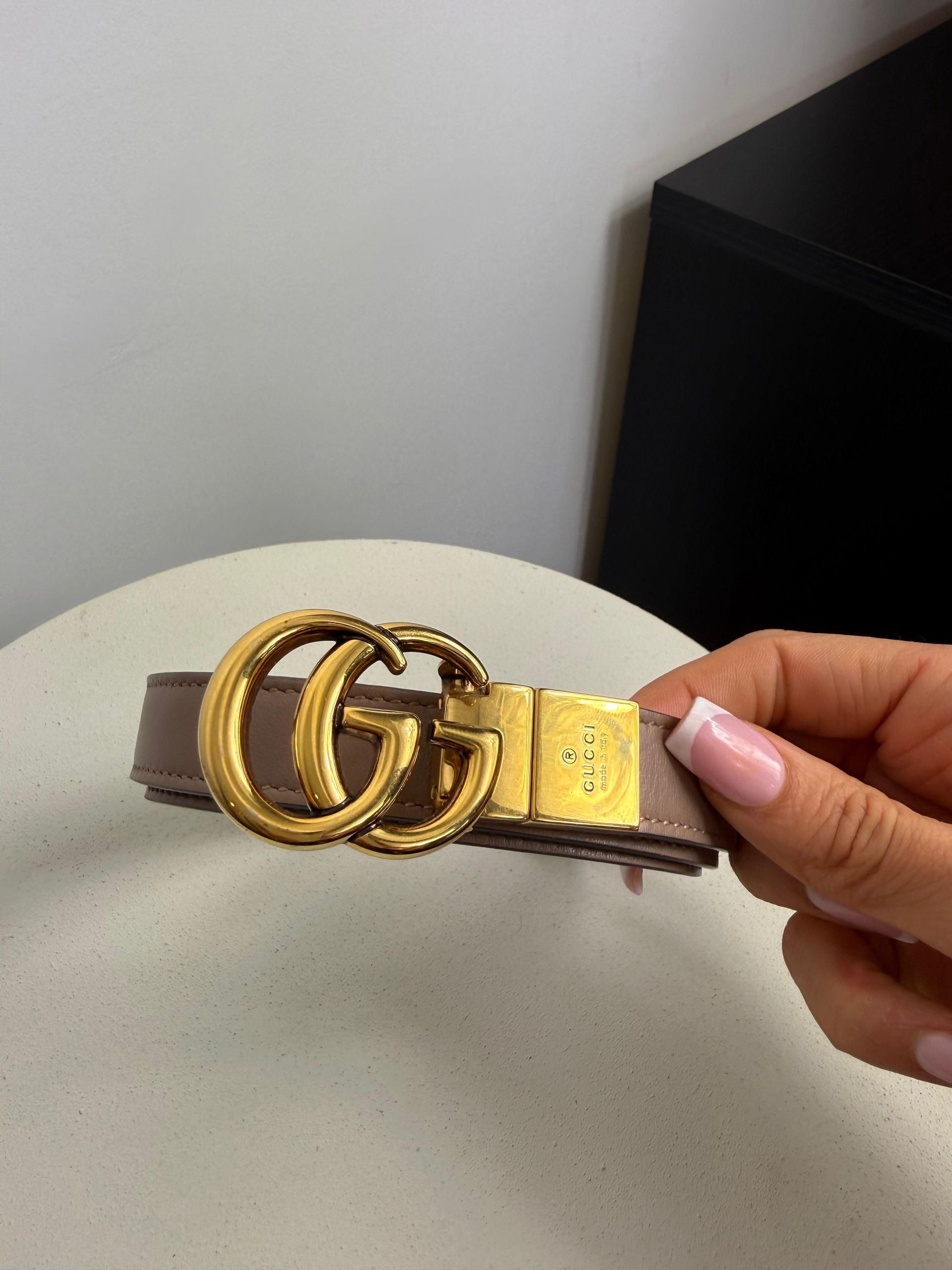 Gucci Riem Beige/Zwart