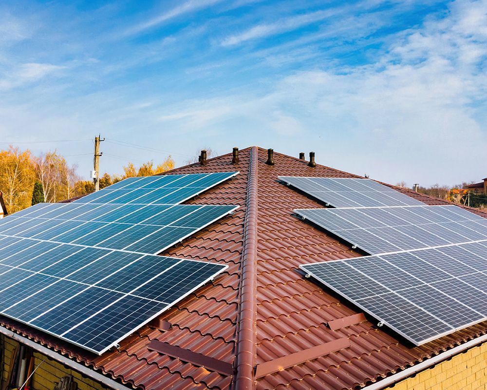 House with Solar Panel