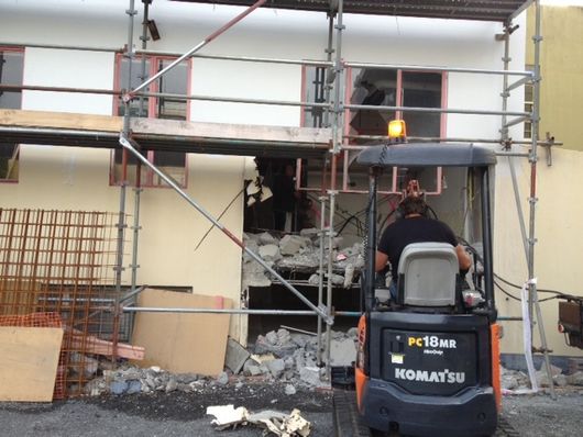 A demolition expert on the North Island