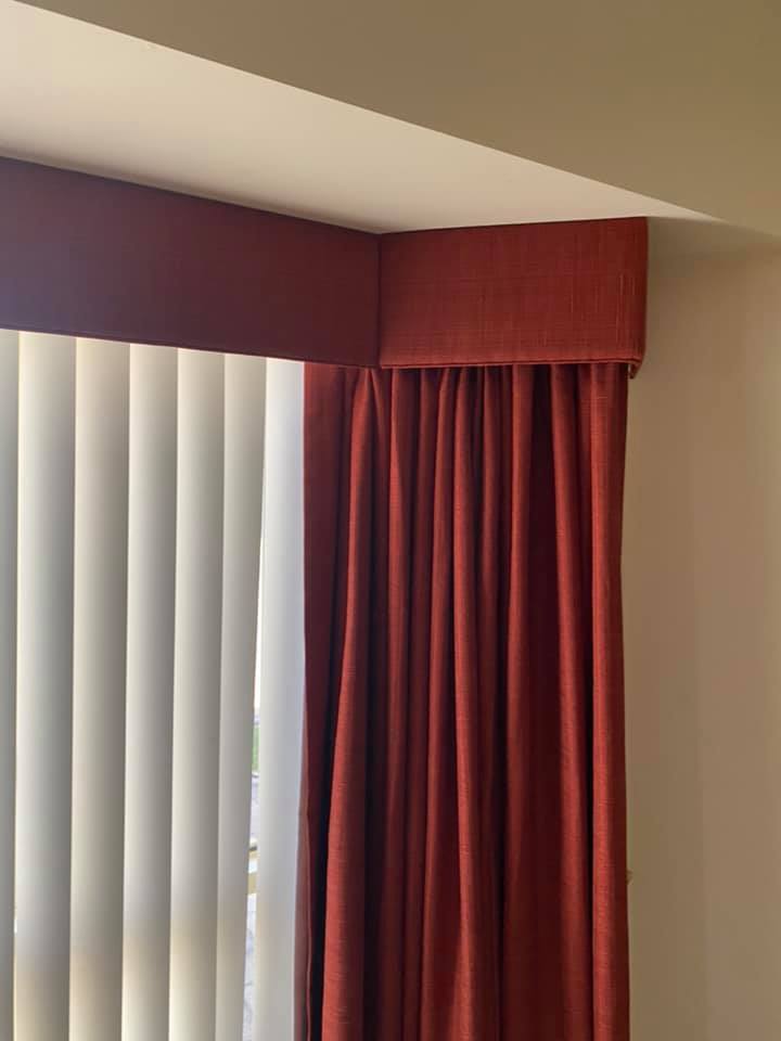 Red and white curtains — Homeware provider in Tamworth, NSW