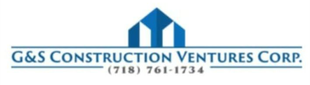 Logo of G&S Construction Ventures Corp. with a blue house icon above the company name and phone number.