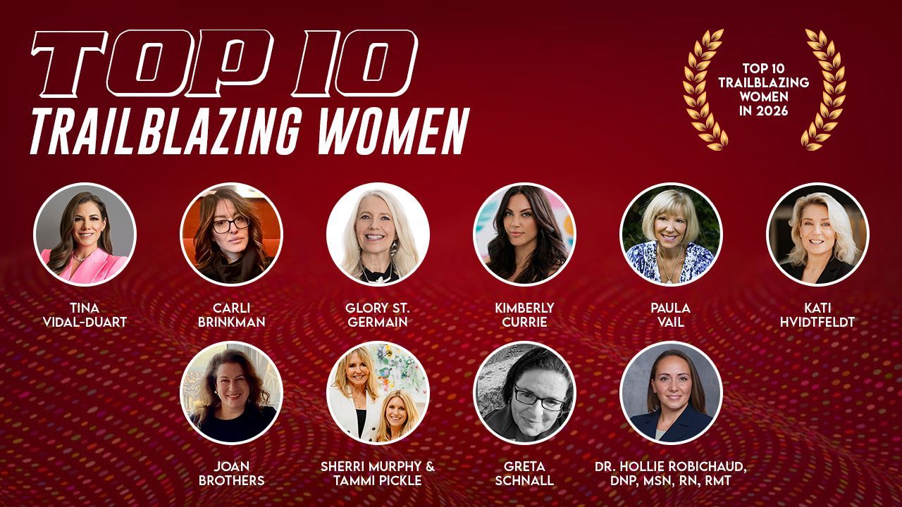 Certificate for Kati Hvidtfeldt, Chief Operating Officer. Gold accents on black background. Photo of woman. 