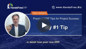 A video of a man talking about tips for project success