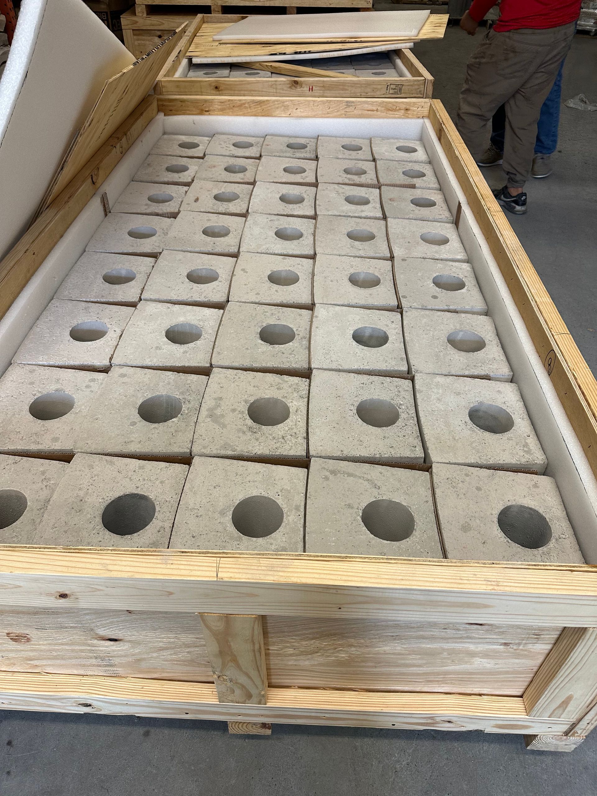 precast shapes for delivery