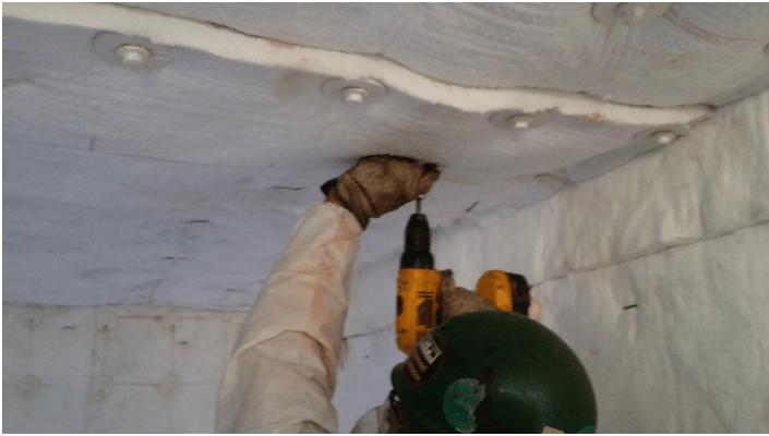 CERABOLTS™ Used To Install MAFTEC™ High-Temp Insulation