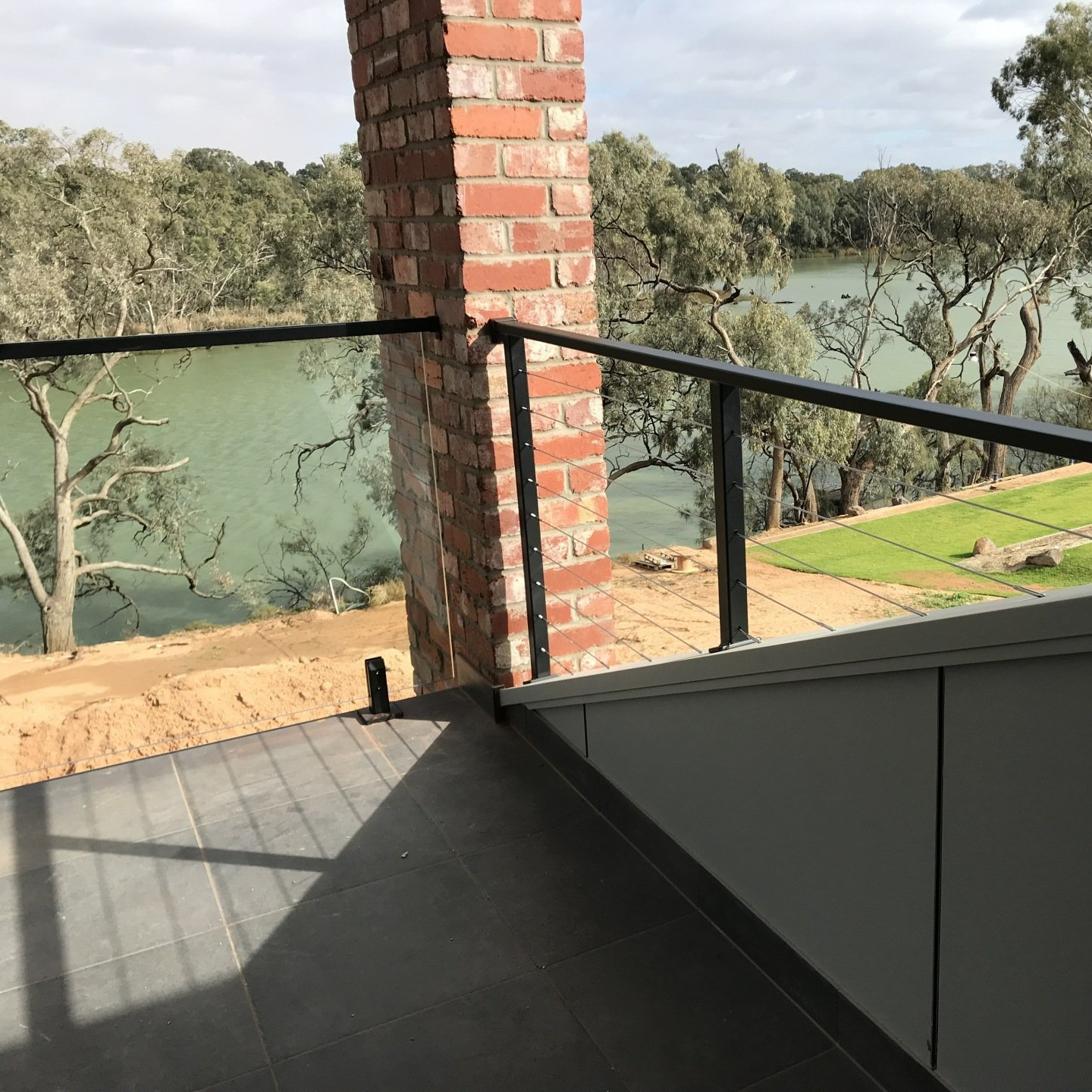 Glass Fence On The Staircase — Mildura, NSW — Noyce Tubular Design