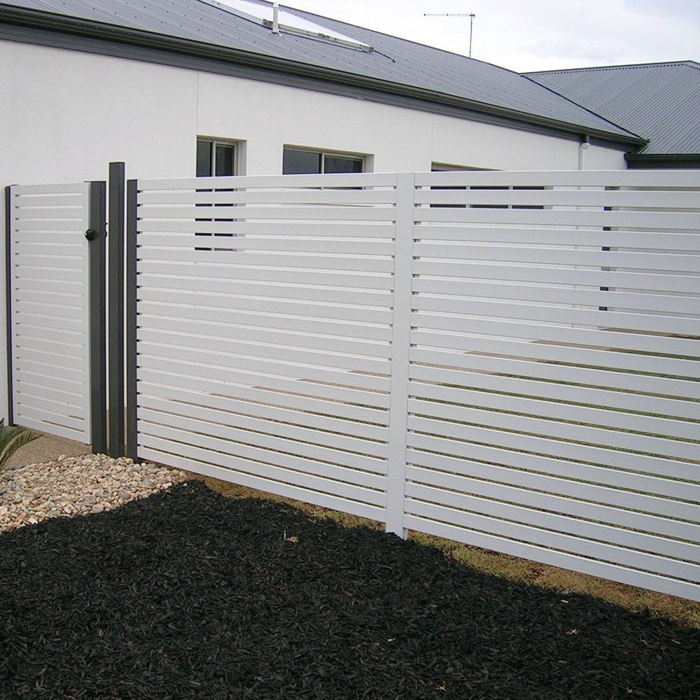 White Aluminium Fence — Mildura, NSW — Noyce Tubular Design