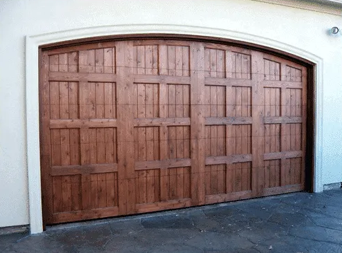 Arched Top Custom Garage Door without Hardware