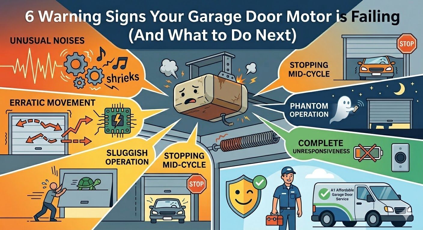6 Warning Signs Your Garage Door Motor is Failing 
