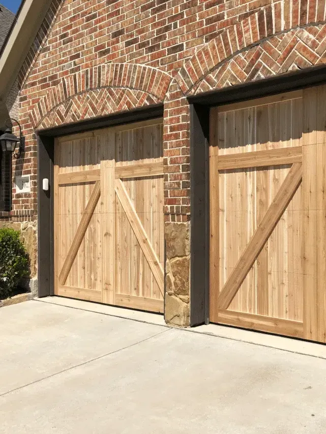 wood garage door installation lucas tx