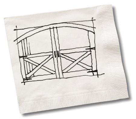 Amarr By Design garage door - drawing of custom door