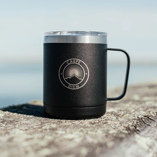 The Carpe Life - Carpe Diem Mug - Black 12oz