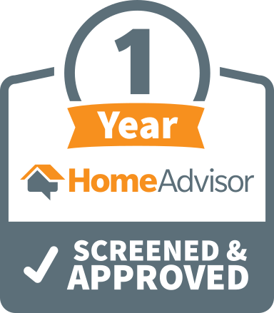 A 1 year home advisor screened and approved badge.