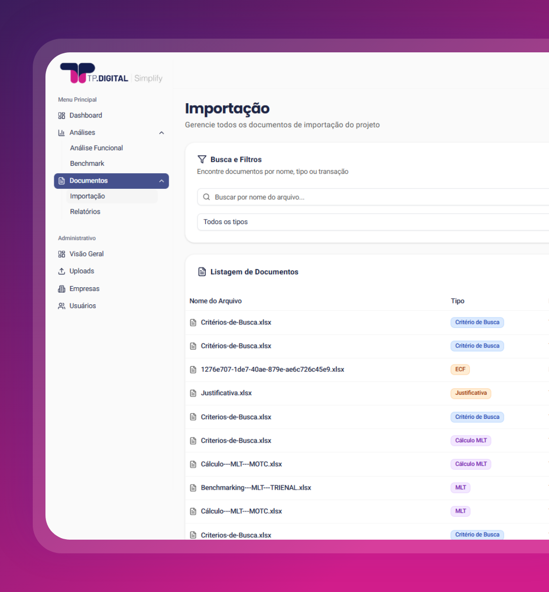 Uma página web intitulada 