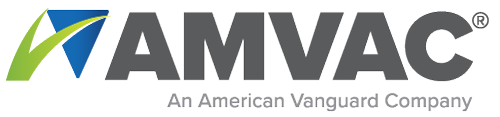 AMVAC logo. An American Vanguard.