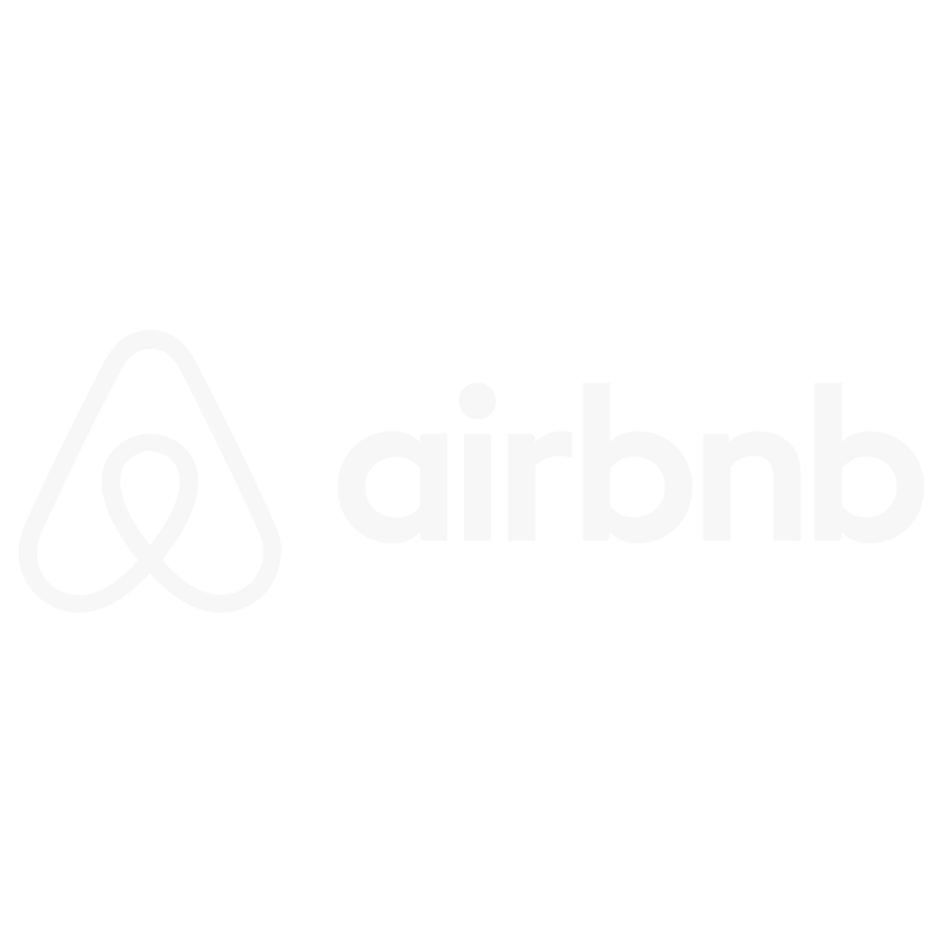 The airbnb logo is on a white background.