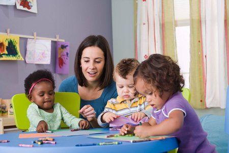 Kindergarten — Teacher with her Preschoolers in Midlothian, IL