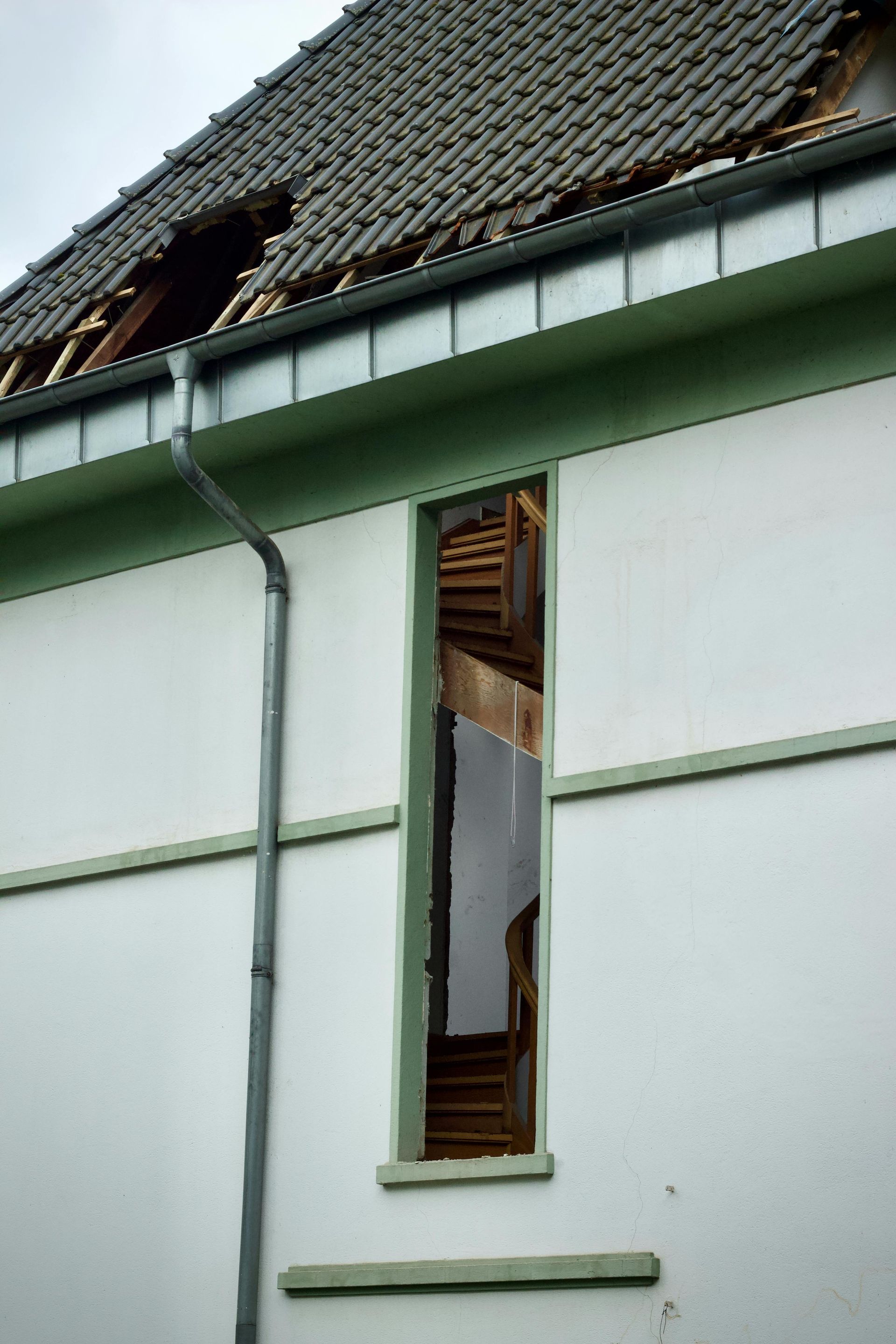 Storm damage to Long Island home