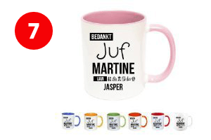 Bedankt juf mok met naam - Bedankt cadeau