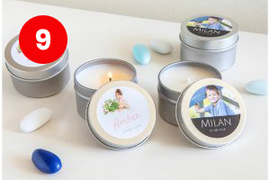 Waxinelichtjes met foto - Communie cadeau