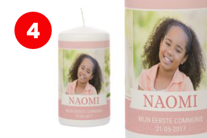 Communie kaars - Communie cadeau